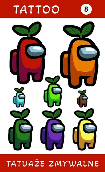 Tatuaże zmywalne Amon Us zdjęcie 1