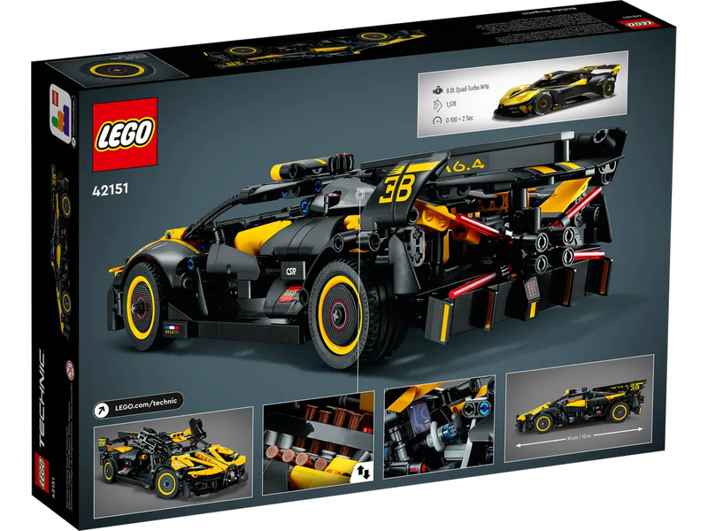 LEGO Technic Bugatti Bolide 42151 model samochodu wyścigowego zdjęcie 8