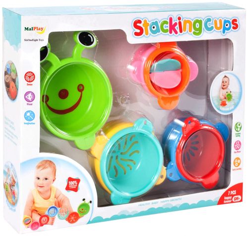 Kubeczki Przelewowe do Kąpieli 7 elementów. na Arena.pl