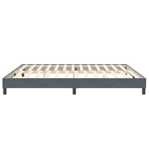 Łóżko Box Spring bez materaca Ciemnoszary 200x210 cm Aksamit na Arena.pl