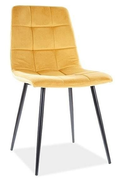 Krzesło Mello Velvet - curry Bluvel 68 zdjęcie 1