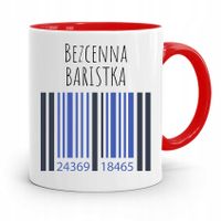 Dla Baristy Baristki Kawiarki Kubek Czerwony Z Nadrukiem Ze Zdjęciem
