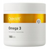 OstroVit Omega 3 180 kaps ZDROWE TŁUSZCZE KWASY Olej Rybi 1000 mg