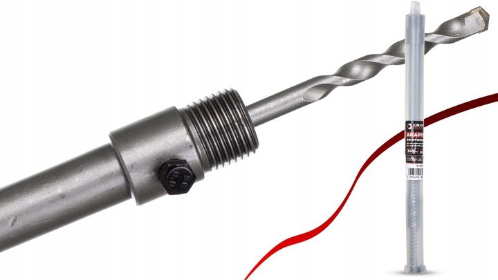 ADAPTER do OTWORNIC PRZEDŁUŻKA 450mm M22x2.0 KORONKI SDS PLUS do zdjęcie 11