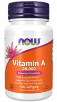 NOW Foods Vitamin Witamina A 25 000 j.m. WIT. A WZROK SKÓRA 100