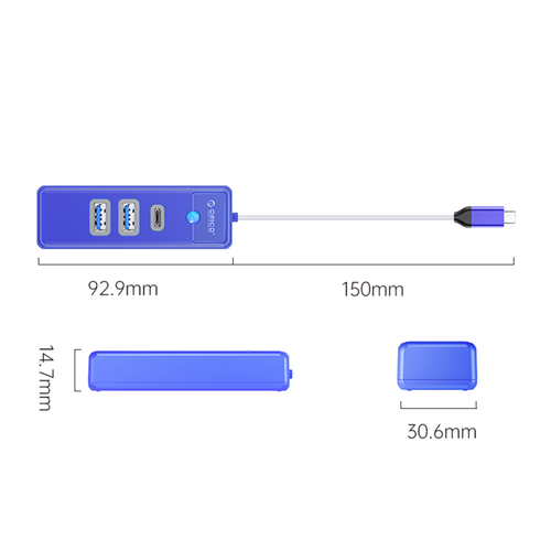 Orico Hub USB-C 2x USB-A 3.1 + USB-C na Arena.pl
