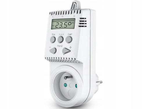TERMOSTAT REGULATOR TEMPERATURY DO GNIAZDKA TS10 na Arena.pl