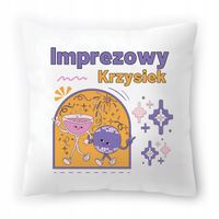 Poduszka Dla Krzyśka Na Urodziny Ze Zdjęciem Na Prezent Biała 40X40 Cm