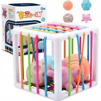 ELASTYCZNA KOSTKA SENSORYCZNA SORTER 4 KLOCKI 5 EL