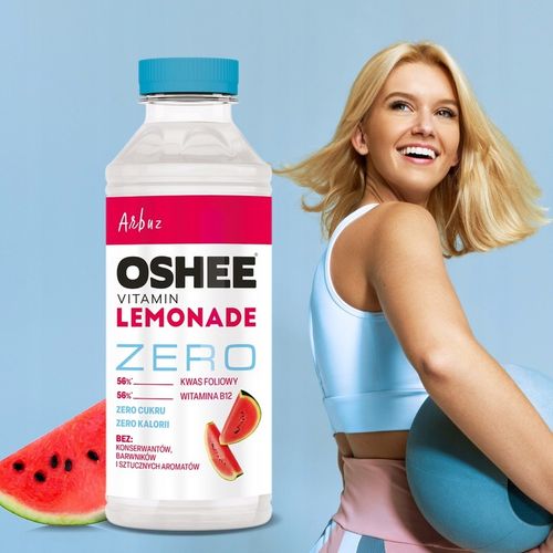 6x OSHEE ZERO Vitamin Lemonade arbuz z witaminami bez cukru 555 ml na Arena.pl
