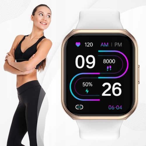 SMARTWATCH ZEGAREK MENU DAMSKI ROZMOWY GRY POLSKIE SMS 2 PASKI SMART na Arena.pl