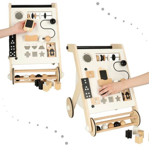 Pchacz drewniany chodzik edukacyjny z sorterem na Arena.pl