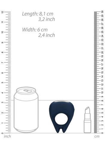 pointed vibrating cock ring - baltic blue na Arena.pl