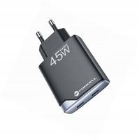 Szybka ładowarka GAN 45W 2 porty kostka do Samsung Galaxy S24 Ultra