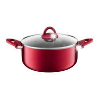Garnek z pokrywką szklaną Ambition Jasper 24 cm Aluminium Indukcja 4,7L