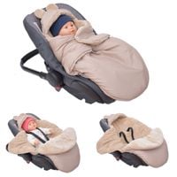 ŚPIWOREK OTULACZ FOTELIK WÓZEK MYSZKA ORTALION BEŻ MINKY LATTE