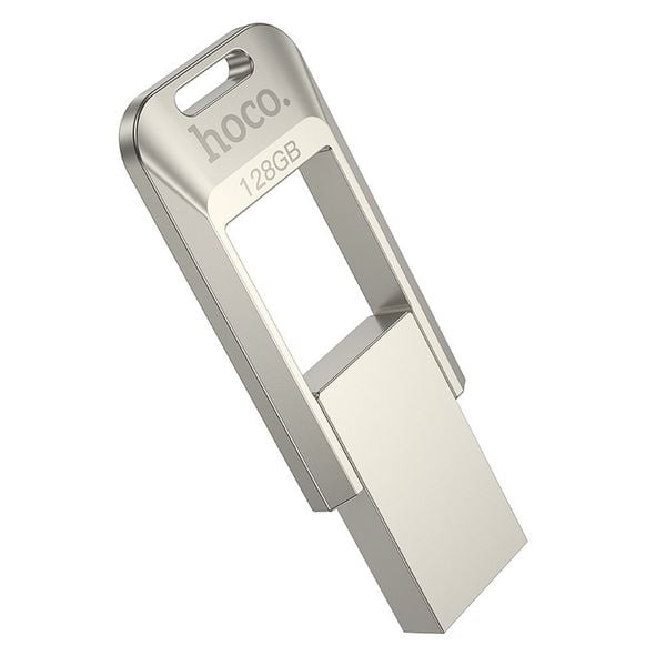 Pendrive 128GB USB 3.0 (USB A) Hoco UD16 nikiel zdjęcie 1