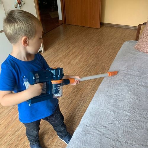 Odkurzacz Pionowy dla Dzieci z Dźwiękiem 2w1 i Ręczny Funkcja Ssania Dźwięk na Arena.pl