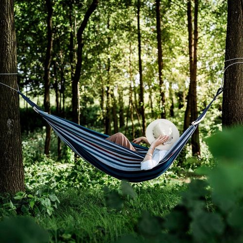 HAMAK Ogrodowy 2 Osobowy HUŚTAWKA XXL 200x150cm 2 Liny Pasy Haki Pokrowiec na Arena.pl