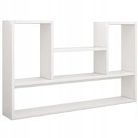 Półka biała regał ścienny nowoczesny loft na książki otwarty salonu 100 cm