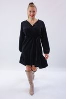 Sukienka z pluszu Izi Czarna UNI