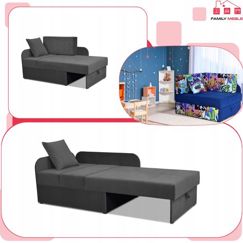 Narożnik dziecięcy Denis rozkładany pojemnik łóżko dla dzieci materac kubuś na Arena.pl