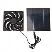 WENTYLATOR Z PANEL SOLARNY DROBIU SZKLARNIOWEGO
