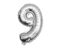 tg48096-9-s balon cyferka 9 srebrny urodziny foliowy cyfra na