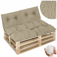PODUSZKI OGRODOWE NA PALETY MEBLE Z EURO PALET 120x80 CM WODOODPORNE ZESTAW