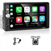 7-CALOWY ODTWARZACZ MP5 BLUETOOTH CARPLAY Z OBRAZEM COFANIA