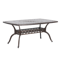 Stół ogrodowy 165 x 102 cm brązowy LIZZANO