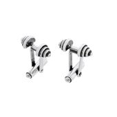 Fit Kolekcja - Spinki do mankietów HANTLE srebrne oksydowane