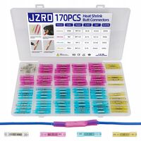 Szybkozłączka cyną termokurczliwa zestaw zaciskowa 170szt