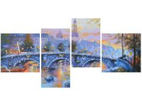 45CM 120CM ZEGAR 4 ELEM ALEJKA PARYŻU ŚCIENNY