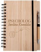 Zestaw Notatnik A5 notes PERSONALIZOWANY GRAWER prezent DLA psychologa
