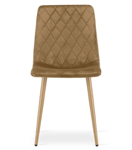 Krzesło tapicerowane TURIN brązowe do salonu kuchni i jadalni na Arena.pl