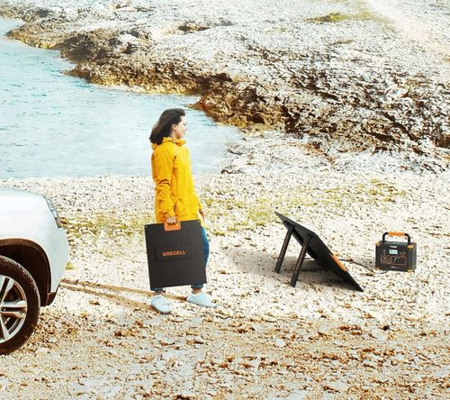 GRECELL Panel Solarny 100W 20V Składany - Ładowarka do Stacji Zasilania | K na Arena.pl