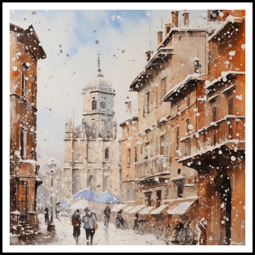 Plakat 100x100cm Urok Starych Miast na Arena.pl