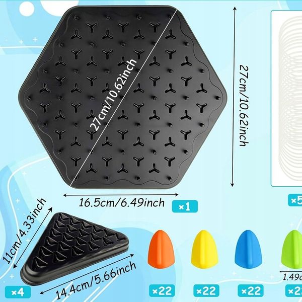 TRIGGLE BOARD GAME CHAIN TRIANGLE CHESS GAME, DESKTOP INTERACTIVE GAME 3D zdjęcie 5
