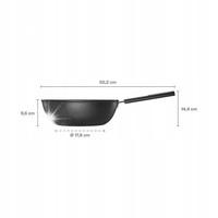 FISKARS Hard Face Patelnia WOK 28 cm 4,5 l z powłoką ceramiczną non-stick