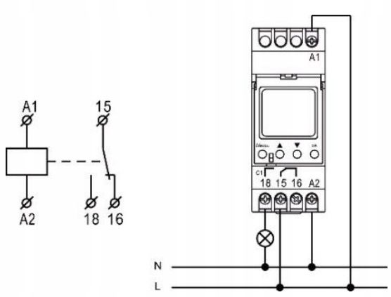 PROGRAMATOR CZASOWY NA SZYNĘ ASTRONOMICZNY WŁ/WYŁ zdjęcie 2