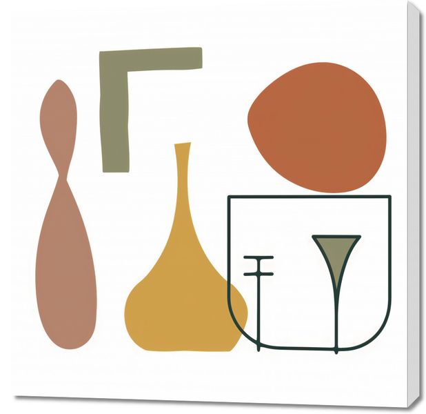 Obraz 90x90cm Naczynia zdjęcie 1