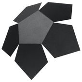 Czarny kinkiet sypialniany SL.0423 metalowa lampa kwiat