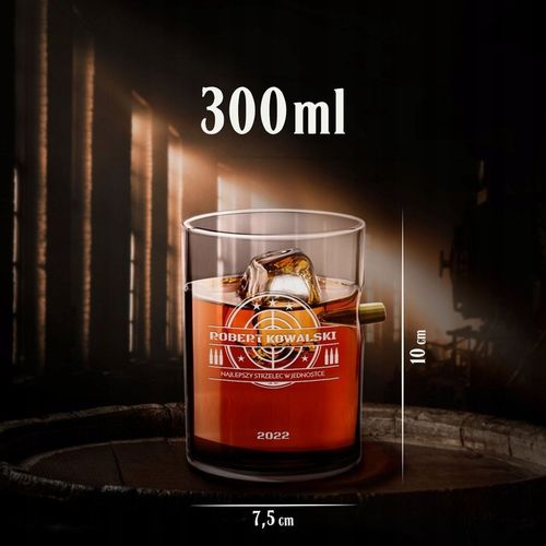 Zestaw do Whisky Karafka Karabin 4 Szklanki Grawer na Urodziny dla Faceta na Arena.pl