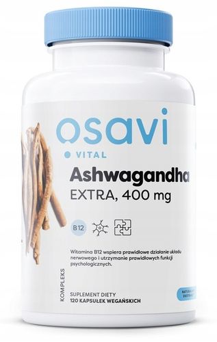 OSAVI ASHWAGANDHA EXTRA VITAL 400MG 120 VEGAN CAPS na Arena.pl