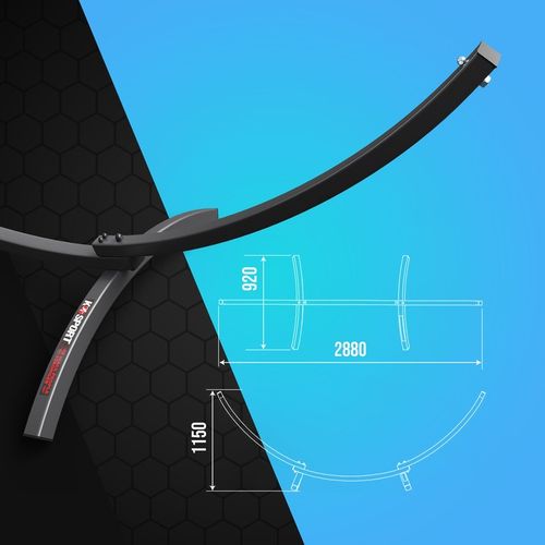 Hamak ze stelażem ogrodowy dwuosobowy stelaż do hamaka stalowy POLSKI na Arena.pl