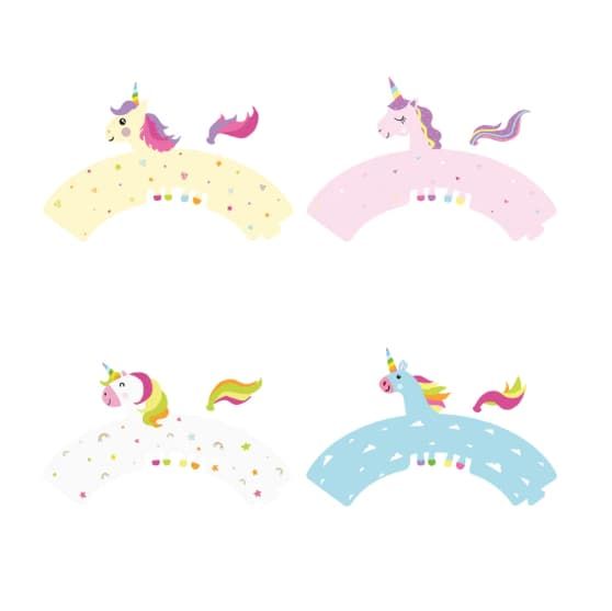 Papilotki do babeczek Jednorożce, 8 szt. zdjęcie 2