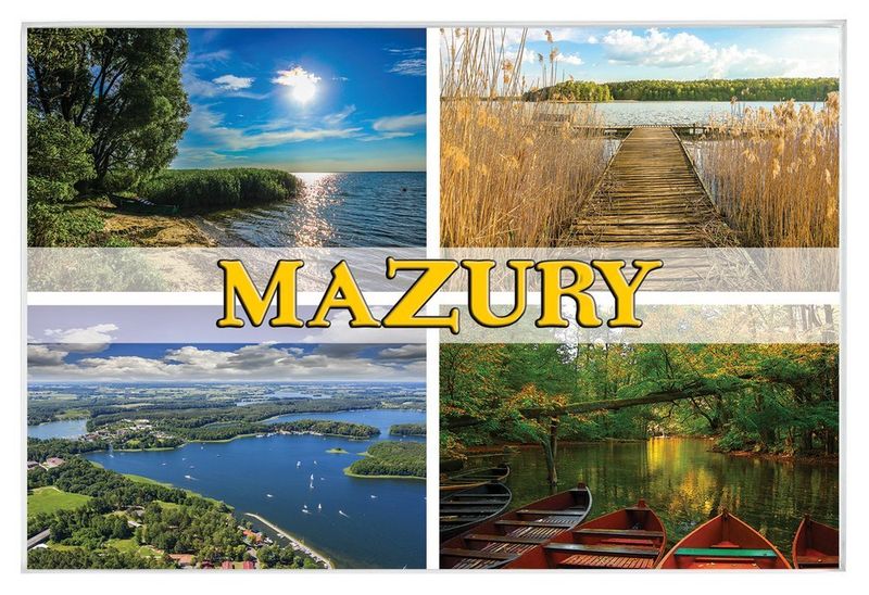 Mazury - magnes szklany zdjęcie 1