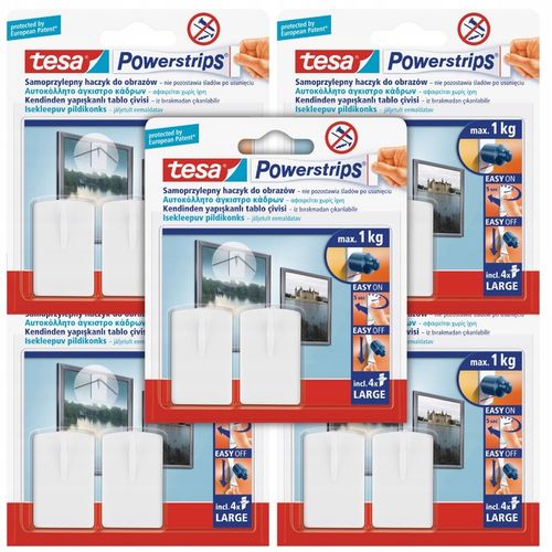 TESA POWERSTRIPS Haczyki samoprzylepne do ramek zdjęć obrazów 1kg na Arena.pl