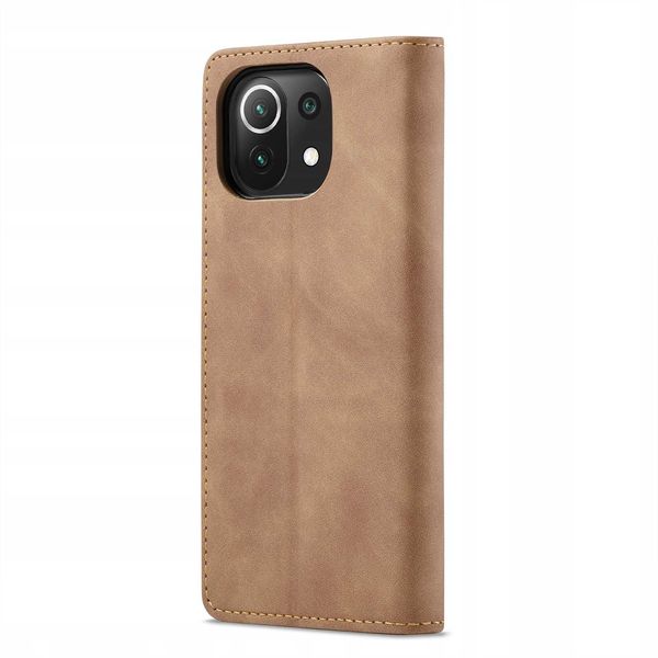 Spacecase Wallet Mi 11 Lite/5G Ne Light Brown zdjęcie 9